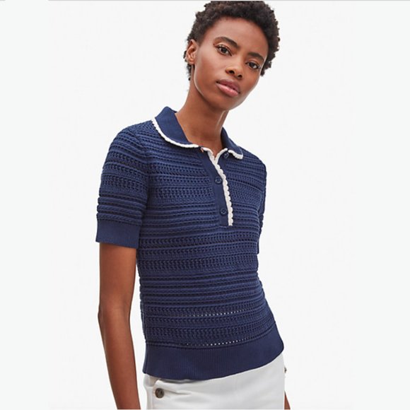 kate spade Tops - NWT kate spade shortsleeve polo sweater